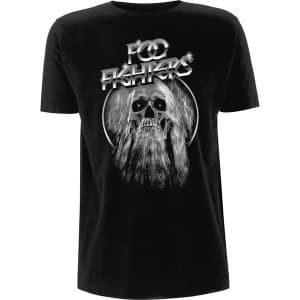 Foo Fighters - Bearded Skull Unisex Large T-Shirt - Black