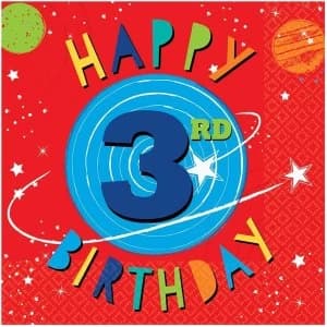 Amscan Blast 3rd Birthday Luncheon Napkins