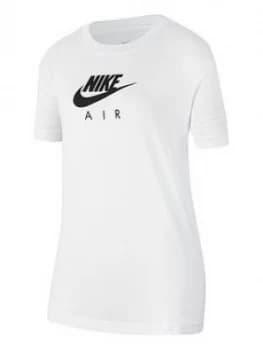 Nike Older Girls Air Boyfriend T-Shirt - White