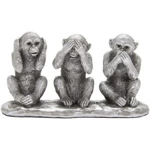 Silver Three Wise Monkeys By Leonardo