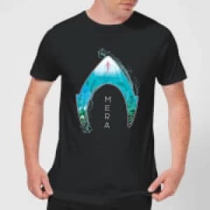 Aquaman Mera Logo Mens T-Shirt - Black