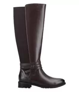 Hush Puppies HUSH PUPPIES VANESSA BUCKLE KNEE BOOT - BROWN, Brown, Size 5, Women