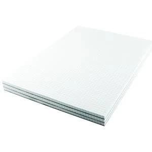 Q-Connect 5mm Quadrille Board Back Memo Pad 160 Pages A4 Pack of 10