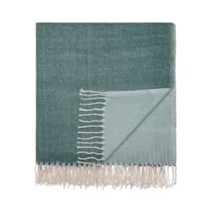 Clarissa Hulse Palm Leaf Throw, Forest Green