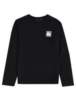 Money Boys Long Sleeve Block Ape T-Shirt - Black