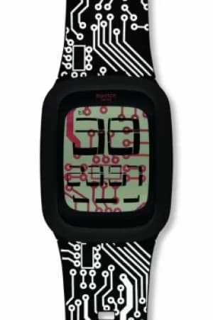 Unisex Swatch Touch Alarm Chronograph Watch SURB117