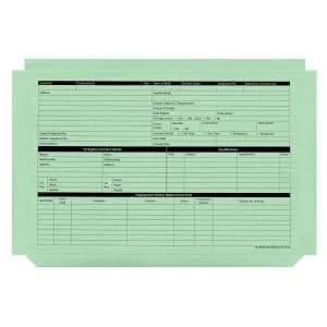 Personnel Wallets Pre printed Green Pack of 50 PWG01