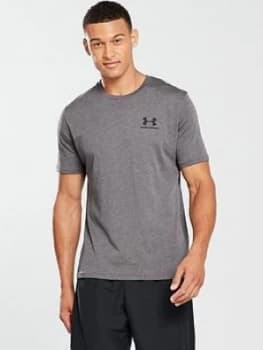 Urban Armor Gear Sportstyle Left Chest Logo T shirt Charcoal Heather Size 2XL Men