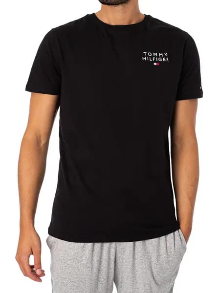 Tommy Hilfiger Lounge Chest Logo T-Shirt Black M