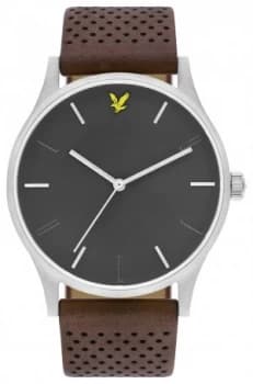 Lyle and Scott Mens Brown Leather Strap Watch