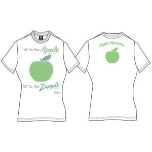 The Beatles - A is for Apple Womens T-Shirt - White