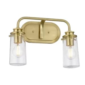 Kichler Braelyn 2 Light Wall Light Brushed Brass IP44