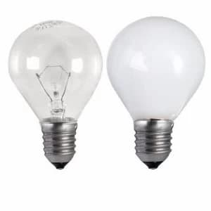Status 40W Edison Screw Golf Ball Bulb - Clear - 10 Pack