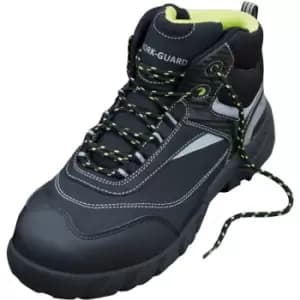 Result Workguard Mens Blackwatch Lace-Up Safety Boots (9 UK) (Black/Silver) - Black/Silver