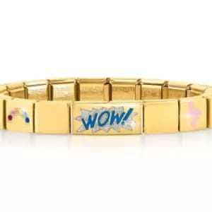 Nomination GLAM Gold Rainbow & Flamingo Wow Bracelet