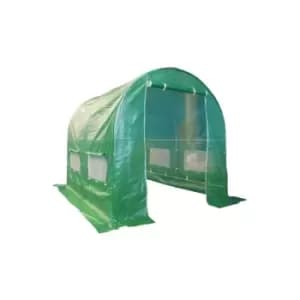 BIRCHTREE 3M (L) x 2M (W) x 2M (H) Polytunnel Greenhouse Pollytunnel Galvanised Frame