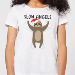 Slow Angels Womens T-Shirt - White - 3XL