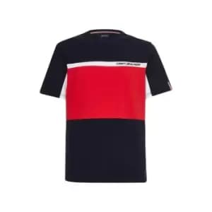 Tommy Sport Colour Block T Shirt Mens - Blue