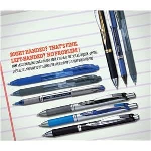 Pentel EnerGel XM Permanent Retractable Rollerball Pen 0.5mm Tip Width