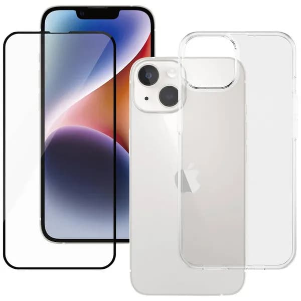 PanzerGlass PanzerGlass 2-in-1 Bundle Glass + Case BULK Sleeve + screen protector set Apple iPhone 14 Transparent BULKSAFE95420