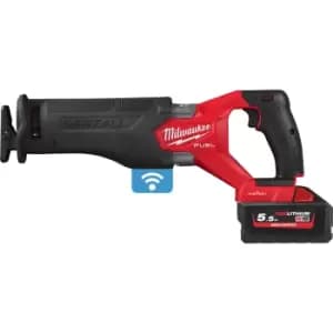 Milwaukee M18 ONEFSZ Fuel 18v Cordless Brushless Sawzall Reciprocating Saw 2 x 5.5ah Li-ion Charger Case