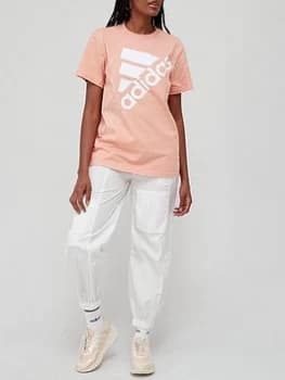 adidas Brand Love Tee - Blush, Blush, Size 2XL, Women