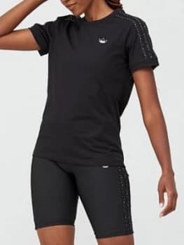 adidas Originals Fakten BB T-Shirt - Black, Size 10, Women