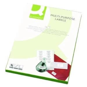 Q-Connect Multipurpose Labels 99.1x34mm 16 Per Sheet White Pack of