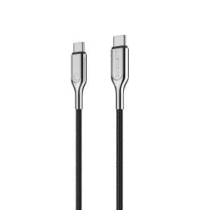 Cygnett CY2675PCTYC Armoured 3.1 USB-C to USB-C (5Amp/100W) Cable 1M- Black