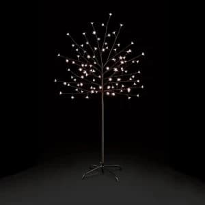 Premier Decorations 4.9ft LED Pre-lit Cherry Tree - Black