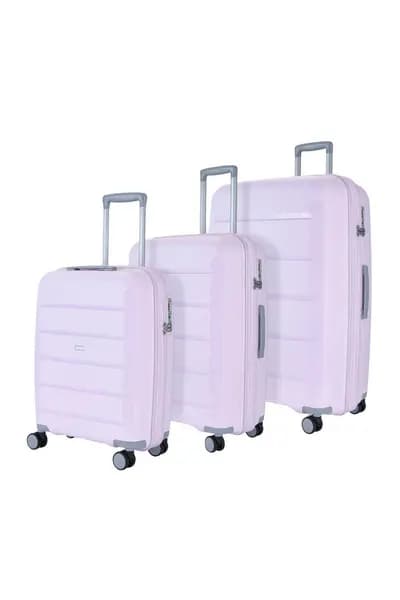 Rock Luggage Tulum NG62405 Hardshell Lilac Suitcase 3Pcs Set