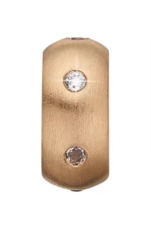 Ladies Christina Gold Plated Sterling Silver Topaz Stopper Bead Charm 623-G98