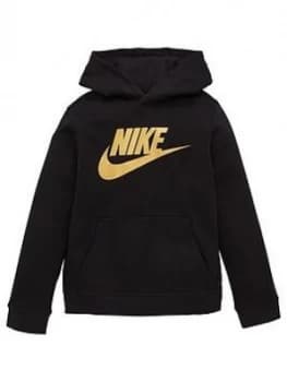 Nike Boys Nsw Sportswear Club Fleece Hoodie - Black Gold