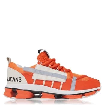 Calvin Klein Jeans Lex Mesh Trainers - Orange Popsicle