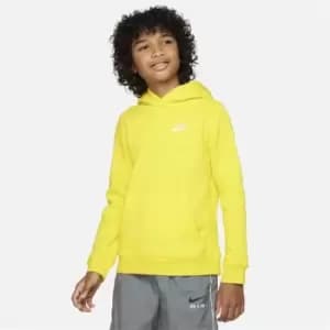 Nike Club Pullover Hoodie Junior Boys - Yellow