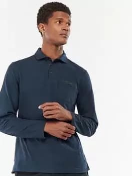 Barbour L/s Corpatch Polo Shirt - Navy, Size 2XL, Men