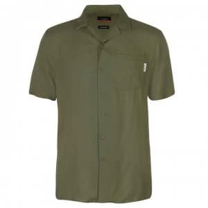 Pierre Cardin Short Sleeve Shirt Mens - Khaki