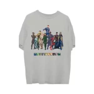 Marvel Comics - Eternals Colour Block Characters Unisex XX-Large T-Shirt - Grey