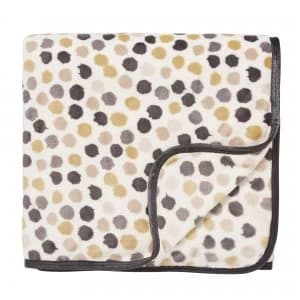 Helena Springfield Moda Peregrine Fleece Throw Charcoal, Beige and White