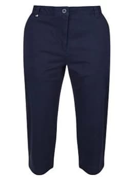 Regatta Maayan Capri Pants - Navy, Size 14, Women