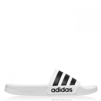 adidas Adilette Mens Sliders - White/Black