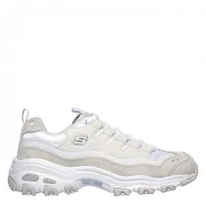 Skechers Lifestyle DLite Sure Thing Trainers - Wht/Natural