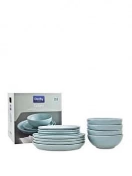 Denby Intro 12 Piece Dinner Set ; Pale Blue