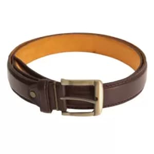 Forest Belts Mens 1.25" Bonded Leather Belt (XX-Large (44a-48a)) (Brown)