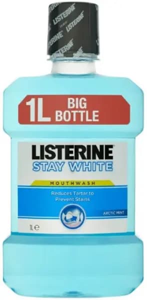 Listerine Stay White Mouthwash 1L