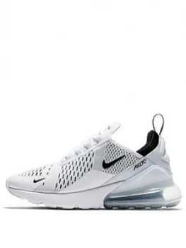 Nike Air Max 270 - White , White/Black, Size 3, Women