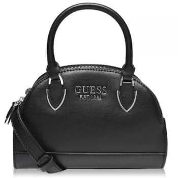 Guess Sharol Satchel Bag - BLACK-BLA
