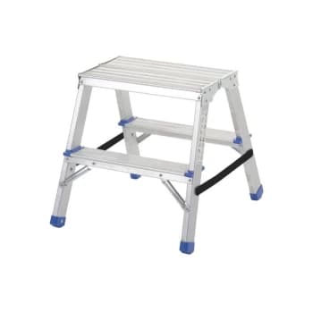 2-Tread Aluminium Folding Steps - Matlock