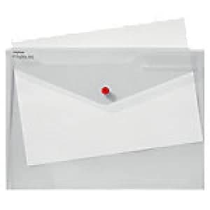 Snopake Document Wallets 15690 Foolscap Transparent Polypropylene 36 x 24cm 5 Pieces