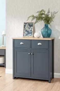 Lancaster 2 Drawer Sideboard - Blue - Particle Board